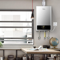 美的(Midea)水气双调智能家电恒温APP遥控 自动变升多重安防 LED大屏燃气热水器天然气 [18升零冷水] 18