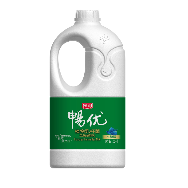 光明畅优优酪乳酸牛奶1.25kg桶( 植物乳杆菌 木糖醇)