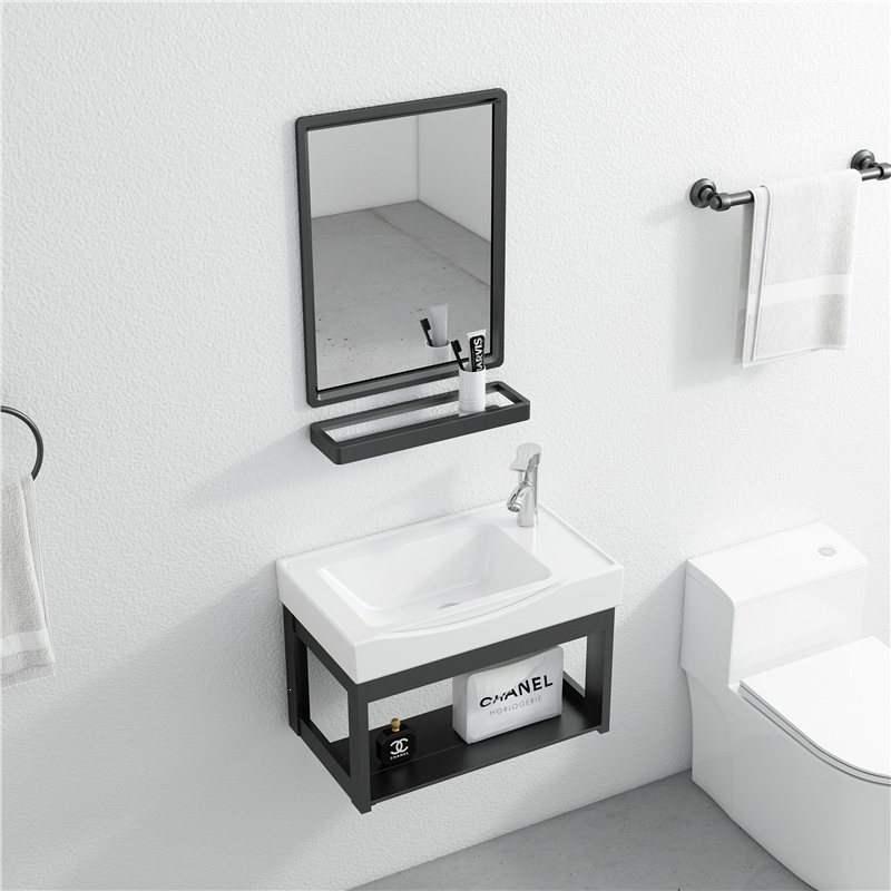 阳台小型洗手盆卫生间洗漱台池它墅简易小户型家用挂墙式洗脸盆柜组合