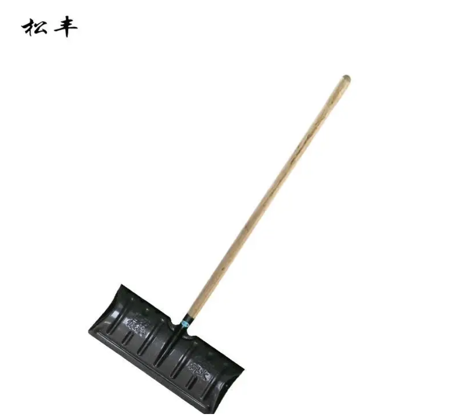 松丰锰钢加厚多功能除雪板推雪板除雪铲 31*57*132毫米把高清大图