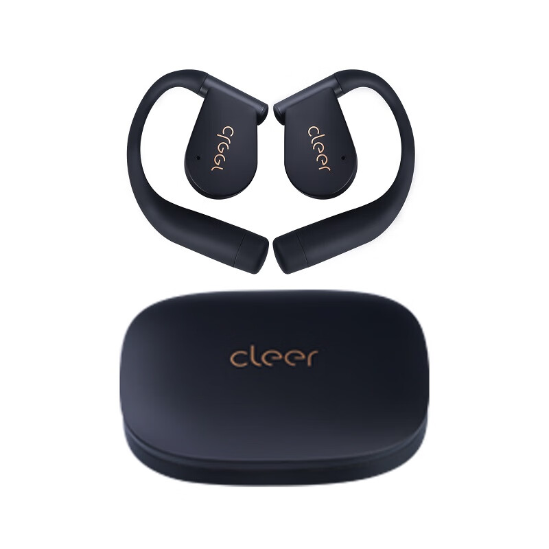 CLEER ARC Air2开放式AI蓝牙耳机(荟品定制版),黑色高清大图