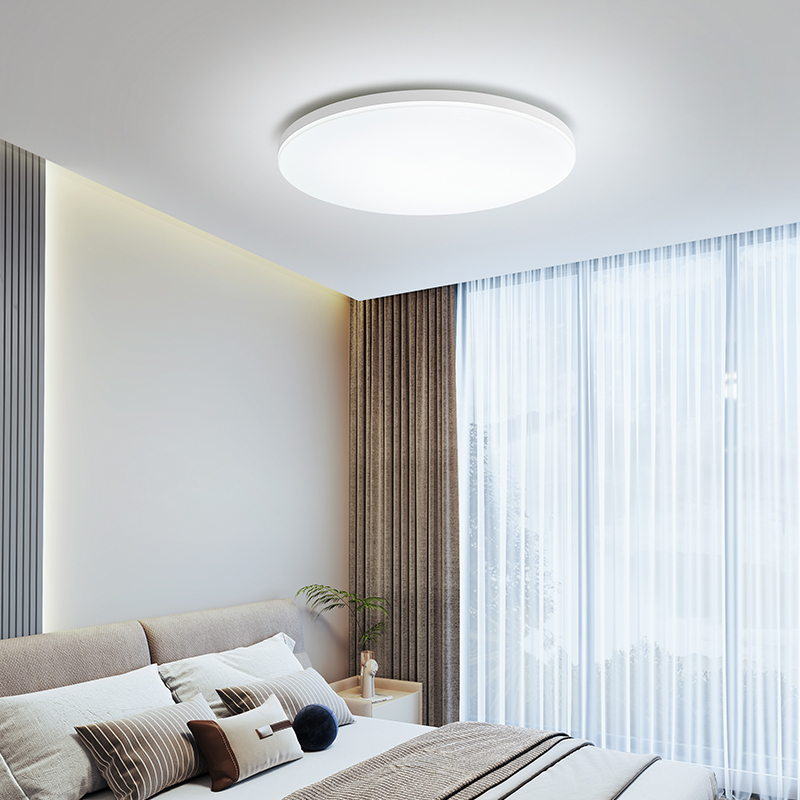 欧普照明 led吸顶灯具卧室儿童房间餐厅 现代简约圆形阳台灯WS高清大图