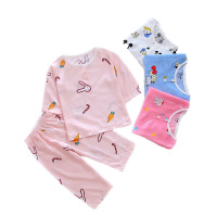 2019夏季男女童棉绸内衣套装 儿童家居服 宝宝睡衣空调服套装