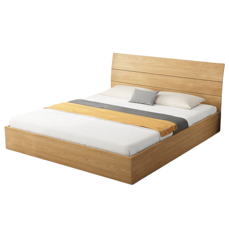 鑫木樽双人床 1.5m+床头柜*1组高清大图