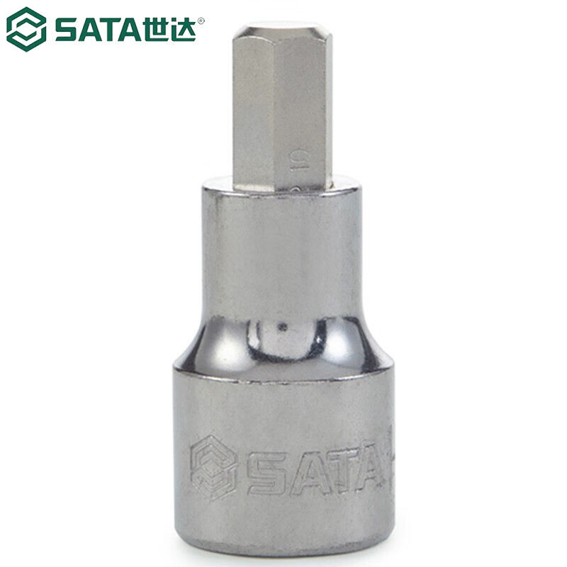 世达(SATA)12.5MM系列50MM长六角旋具套筒17MM 24209(单位:个)高清大图