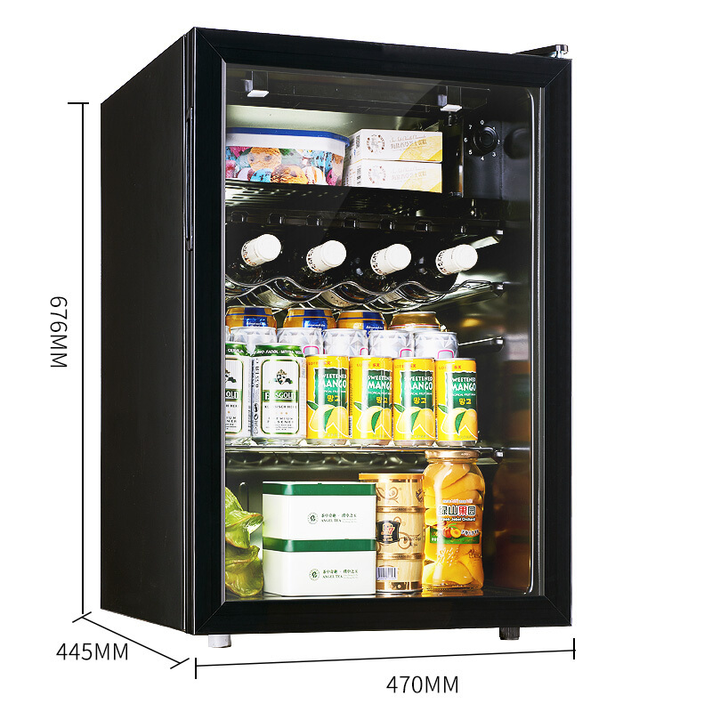 小型电冰箱欧式酒柜冷柜冰吧冷藏柜恒温玻璃展示柜 茶叶保鲜柜两个起