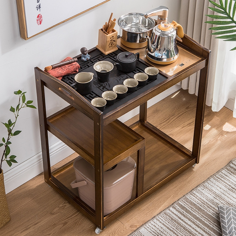 移动茶车泡茶桌茶台简约现代家用茶具套装一体医匠中式客厅小茶几阳台