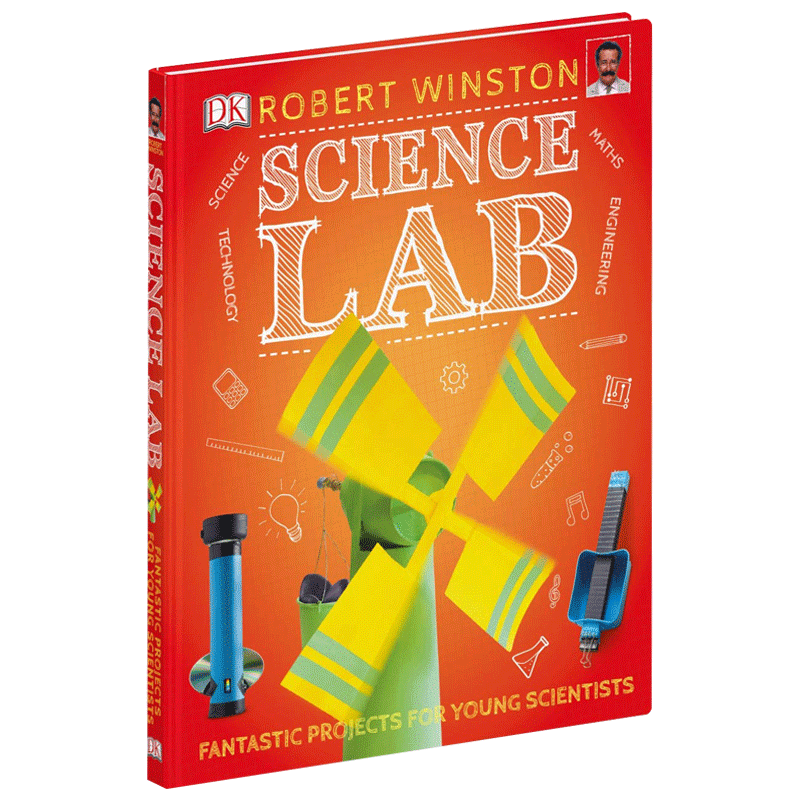 [醉染正版]大课题 科学实验室 英文原版 精装 Science Lab DK STEM 科学实验 少儿科普 知识百科 英高清大图