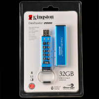 金士顿(Kingston)32GB U盘 DT2000 读速120MB/s 256位AES硬件加密 USB3.1优盘
