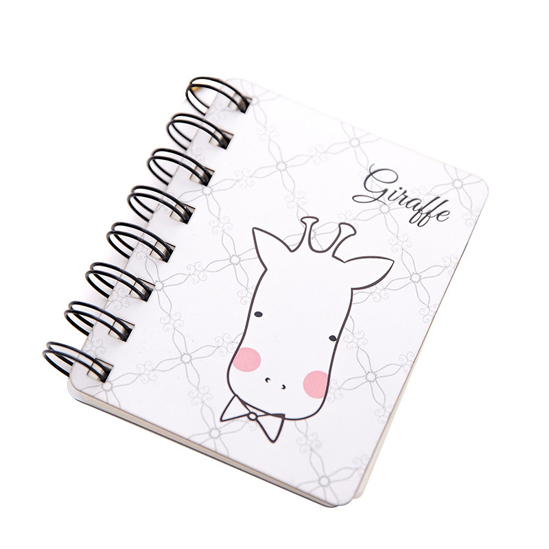 可爱卡通线圈本学生韩国创意文具笔记本动物小清新便携记事本子