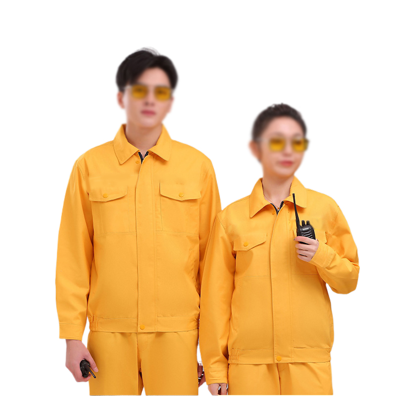 阿祺果 黄色夏季长袖工作服 LB-22Z10 件高清大图
