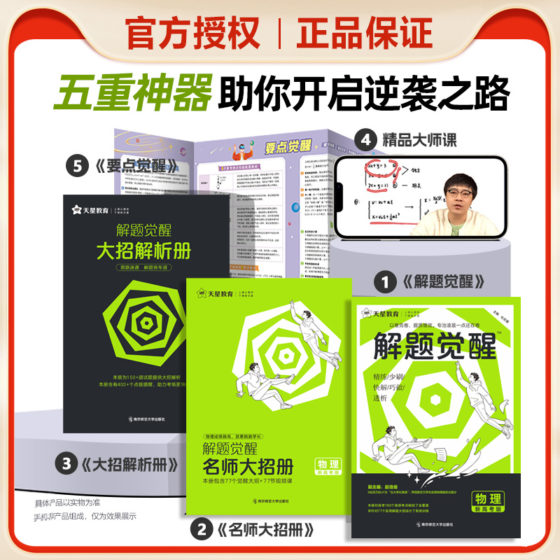 [热卖5册]语文+数学+英语+物理+化学 全国通用[解题觉醒]❤️热卖 [正版]2026解题觉醒新高考版语文数学英语