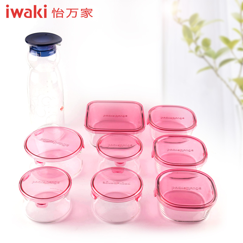 [百年品牌,精致生活,高端耐热玻璃保鲜盒]CT-PRCS-9怡万家PACK&RANGE保鲜 (8+1)组合装