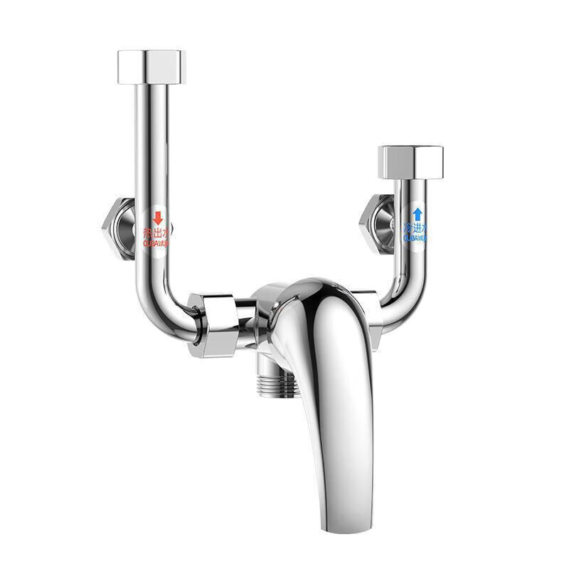 ITOI 电热水器U型混水阀的配件配大全冷热水龙头淋浴专用明装三通开关 304不锈钢热水器开关阀家用 通用型