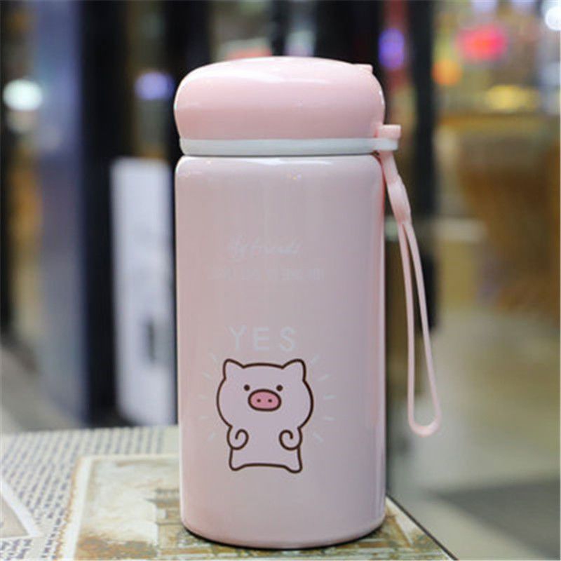 保温杯女学生韩版可爱少女心杯子烘焙精灵ins小巧不锈钢水杯茶杯大号