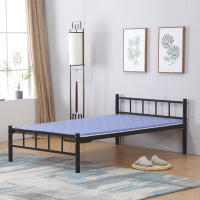 佐盛钢制单人床木床板家用床宿舍床公寓床 2000*1000