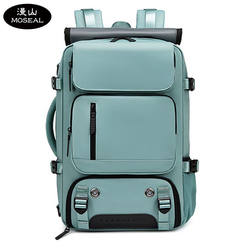 漫山 商务休闲多功能背包女时尚大容量差旅双肩包男行李包出行旅行包 MS-0004A(个)图片