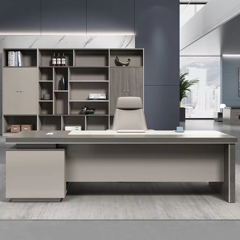 合祥源 老板办公桌 2200*1800*750mm 单位:张高清大图