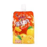 喜之郎吸吸果冻cici果粒爽饮料258ml*10袋橙汁梨汁味儿童果汁果冻 水蜜桃汁x10袋