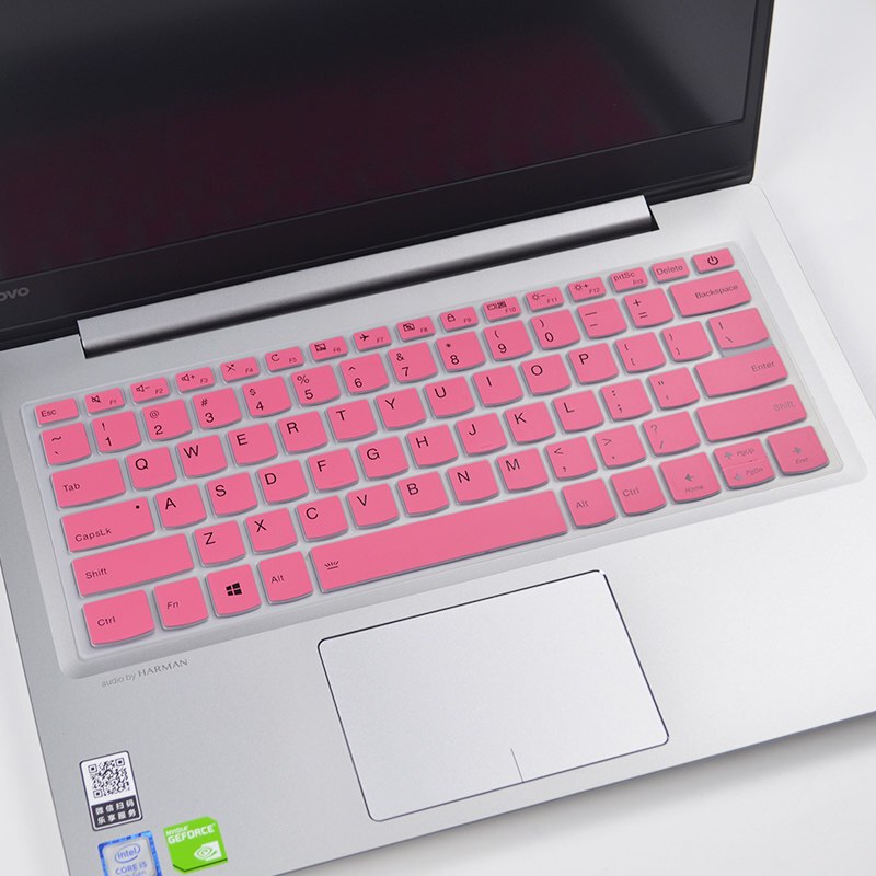 联想小新潮7000键盘膜ideapad320 720s 120s14寸笔记本电脑保护膜 半黑带凹凸键位贴膜