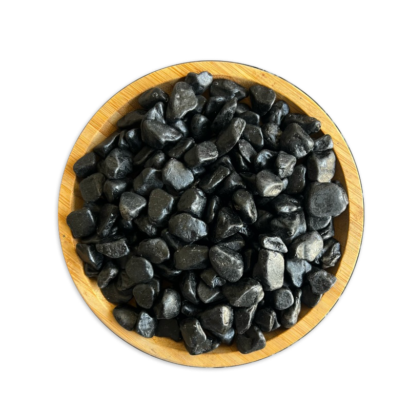 喜力健 天然砾石 1.2*1.5CM-打蜡黑色 袋高清大图