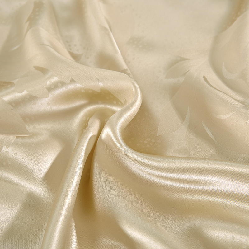 美帮汇真丝四件套婚庆桑蚕丝床上用品100真丝提花被套真丝套件高清大图