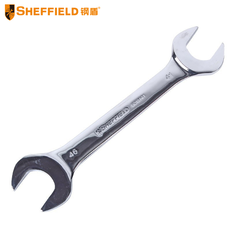 SHEFFIELD/钢盾 公制精抛光双开口扳手 S018114 14×17mm 1把
