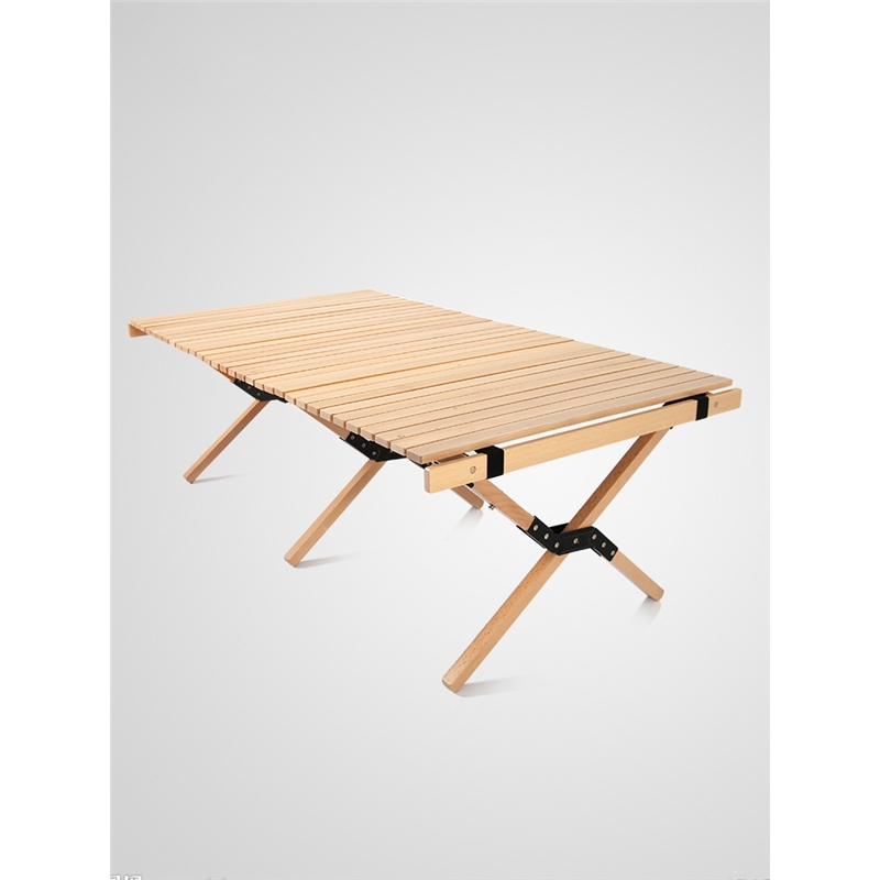 户外折叠桌闪电客便携式露营蛋卷桌野餐野外自驾游木桌椅小茶桌子