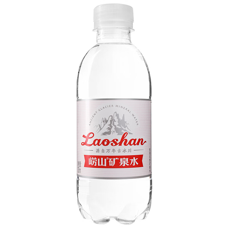 崂山中华老字号饮用天然矿泉水 330ml*24瓶 锶-偏硅酸型矿泉水整箱装高清大图