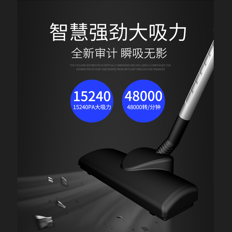 志高(CHIGO)吸尘器家用大吸力小型强力手持式除螨仪 车载大功率除尘除螨机 室内办公除尘器ZG-CR258