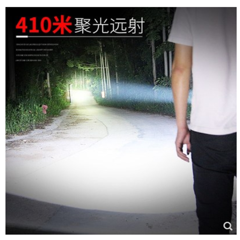 手电筒 神火M9-X多功能强光手电筒可充电 LED灯 最长照射距离390米