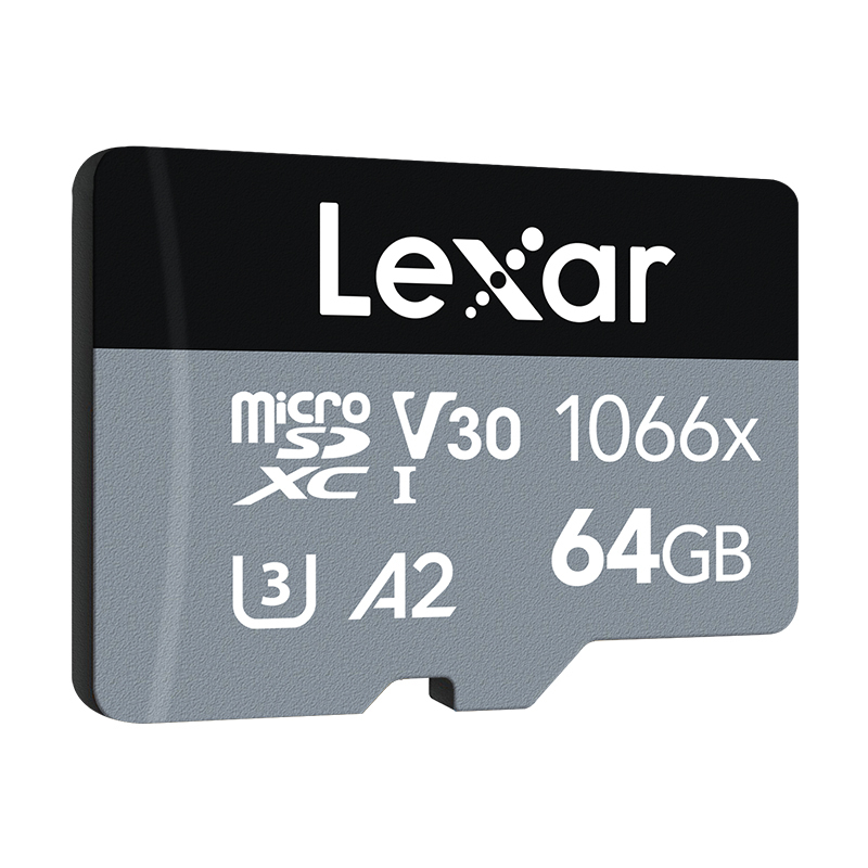 雷克沙(Lexar)64GB TF卡 读160MB/s写70MB/s运动相机无人机内存卡 手机存储卡1066X