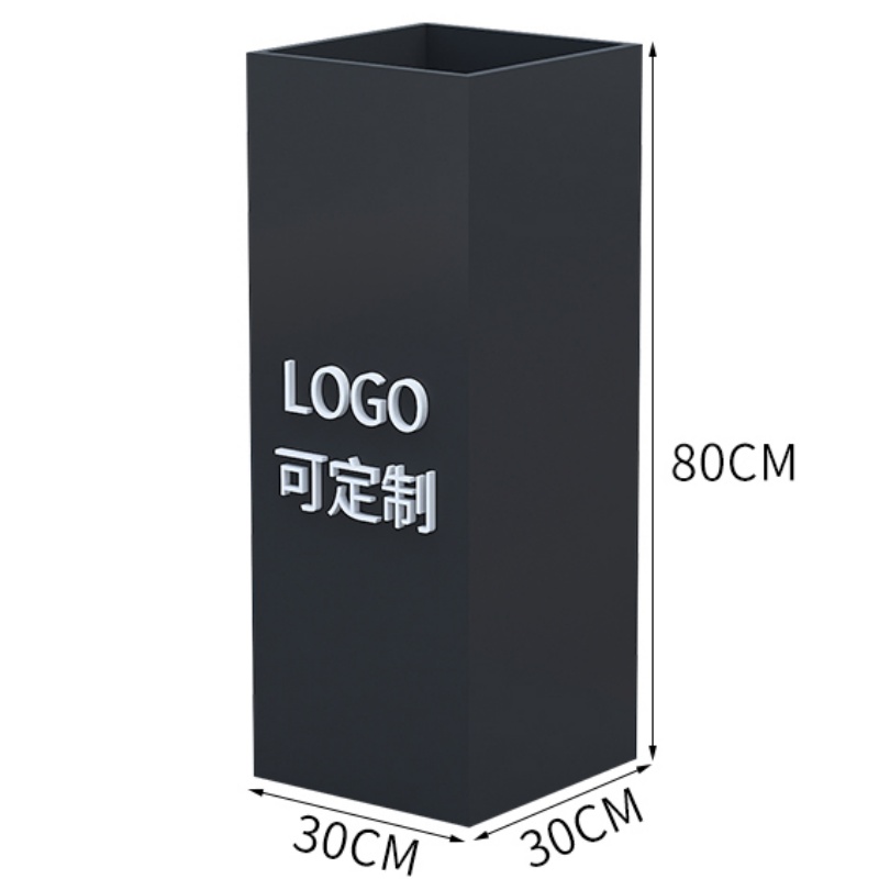 依韵珂钢制户外花箱30*30*80cm个高清大图