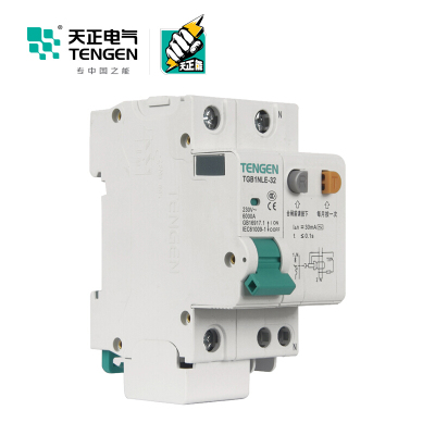 天正电气 TGB1NLE-32 1P+N D 20A 6KA AC230V 01070230052 微断漏电保护
