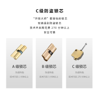 优点智能E1智能门锁 电子锁指纹锁密码锁 家用防盗门锁 电子大门锁磁卡感应智能锁 红古铜 蓝牙版