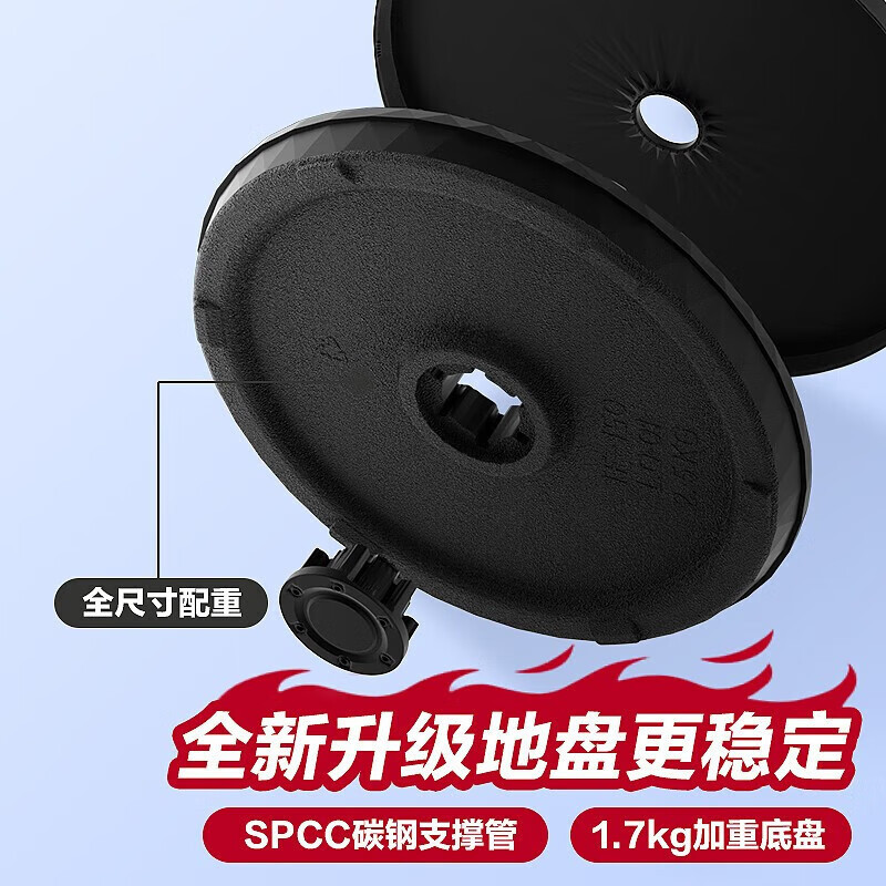 美的(Midea)电风扇 家用七叶立式落地扇宿舍卧室轻音节能摇头 SAF30AC高清大图
