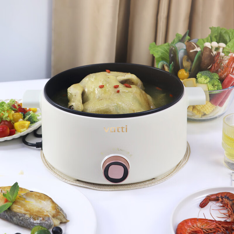 华帝 多功能锅 VZG037C 米白色3L高清大图