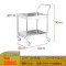 不锈钢推车实验室器械仪器设备周转车 304不锈钢-900*600*950mm长宽高;1.2mm厚度