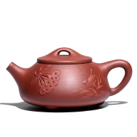 常生源 紫砂壶茶具功夫茶壶宜兴全手工泥绘 国工收藏蔡顺祥石瓢壶200ml