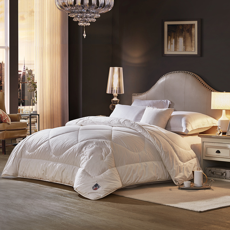 lovo乐蜗家纺罗莱生活出品澳洲羊毛被冬被加厚保暖冬季厚被子双人单人