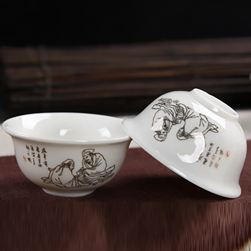 SCP 玉瓷茶具十件套 SCP-4265 (一碗一海八杯)家居功夫茶具(单位:套)