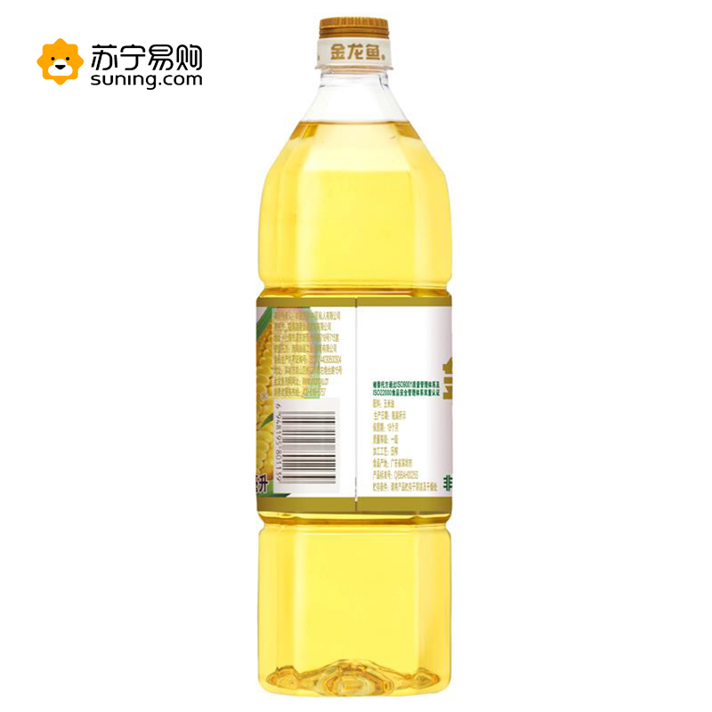 金龙鱼玉米油食用油 非转基因 压榨玉米油900ml