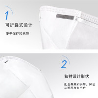 3M KN95口罩9501+ 防雾霾PM2.5 防飞沫 舒适针织带 耳戴式1/只