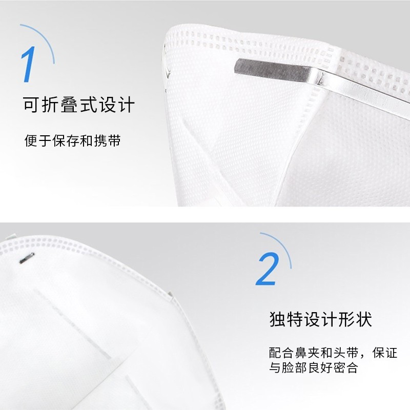 3M KN95口罩9501+ 防雾霾PM2.5 防飞沫 舒适针织带 耳戴式1/只