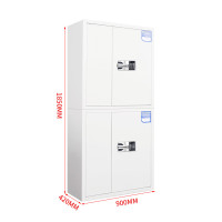 格具(GEJU)钢制分双节带斗国保密码锁保密柜资料档案柜900*420*1850mm