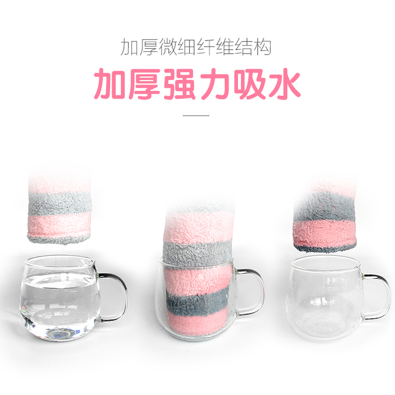 干发帽吸水速干女可爱洗头发毛巾包头的浴帽擦头发干发巾 三维工匠 菠萝格杏粉1个+菠萝格暗粉1个高清大图