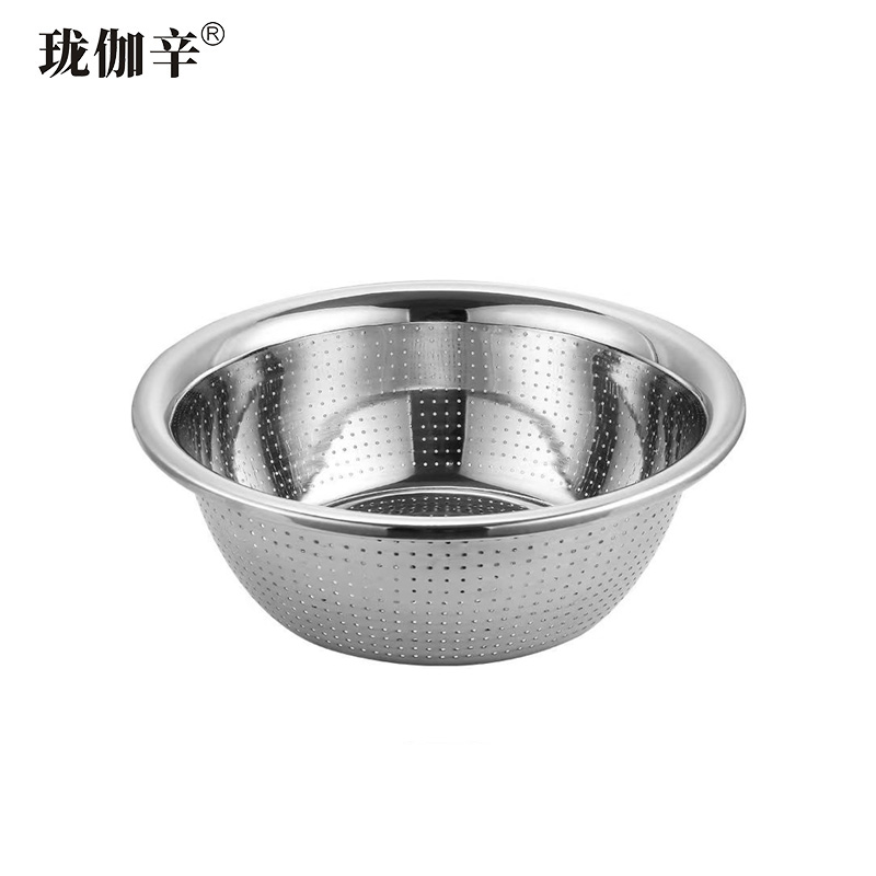 珑伽辛 加厚不锈钢漏盆洗菜盆 26cm/个高清大图