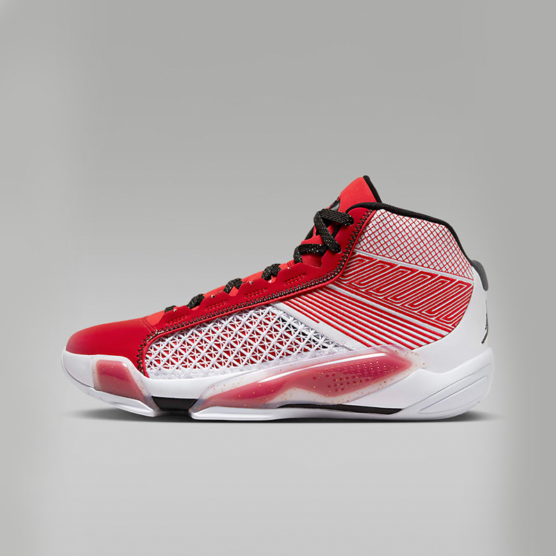 耐克男鞋jordanxxxviiiaj38白红中帮缓震实战篮球鞋dz3355100视频