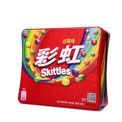彩虹糖原果味300G铁罐装