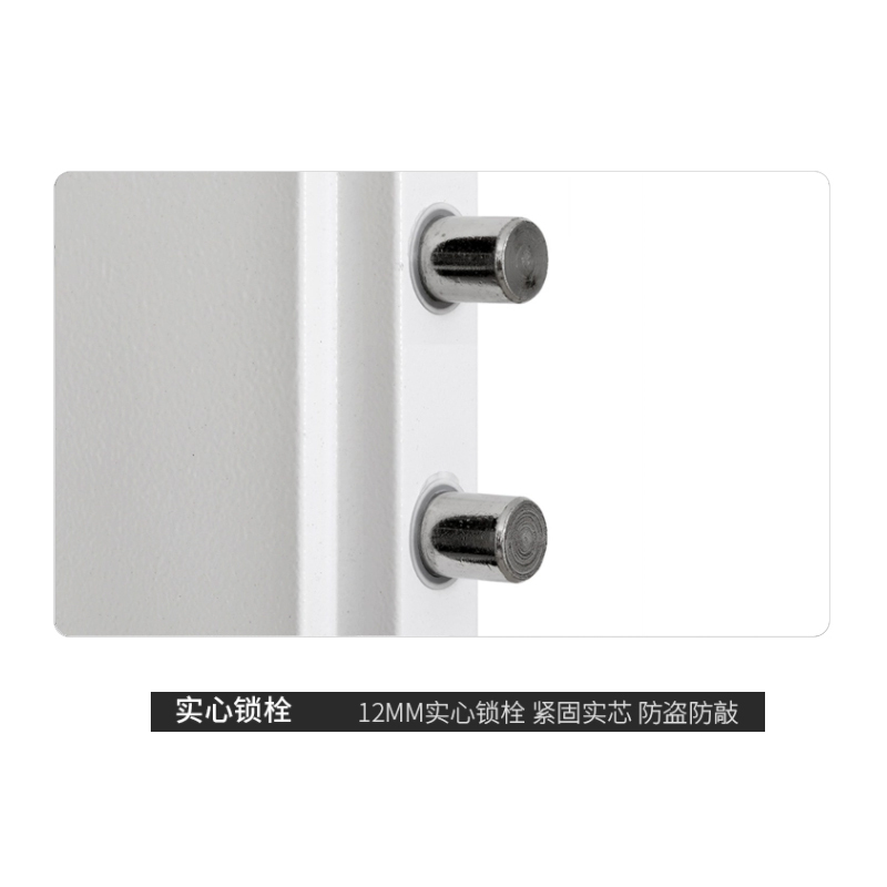 正斌指纹电子保密柜钢制密码文件柜档案柜矮柜保密资料柜办公柜通双节灰白色:钥匙指纹锁高清大图